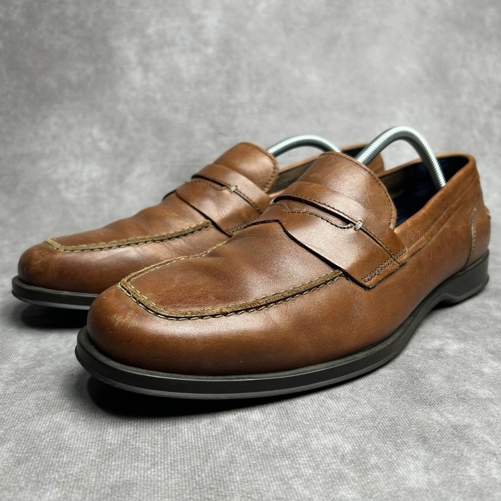 Cole Haan Grand OS Brown Leather Slip On Penny Loafer Dress Shoe 10 M C27582